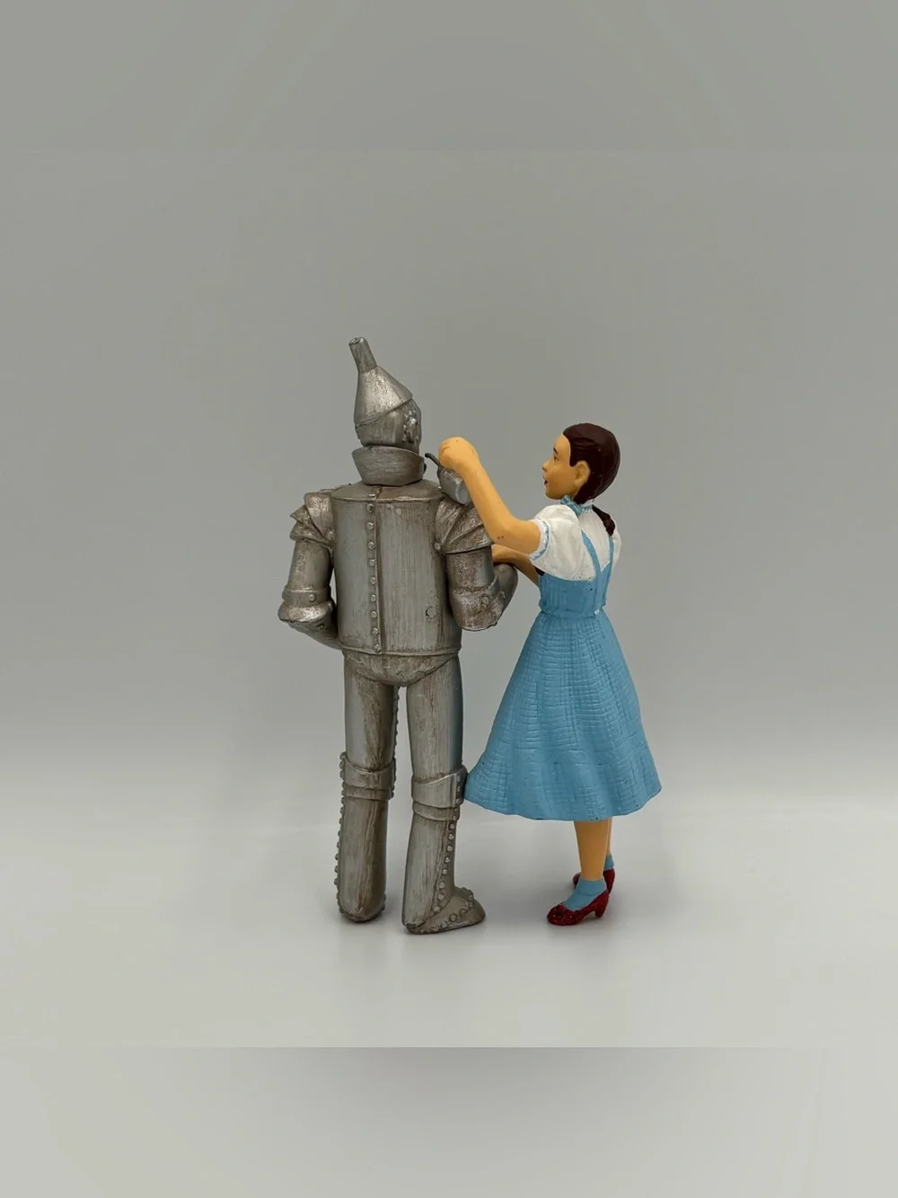 RARE Vintage Wizard of Oz Wicked Dorothy & Tin Man Christmas Ornament Toy Figure